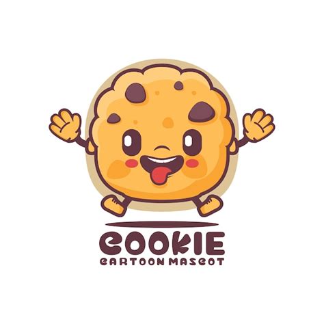 Premium Vector Cookie Cartoon Mascot Food Vector Illustration