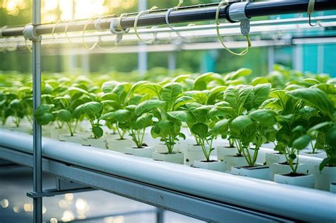 Un Invernadero Exuberante Y Vibrante Lleno De Una Variedad De Plantas