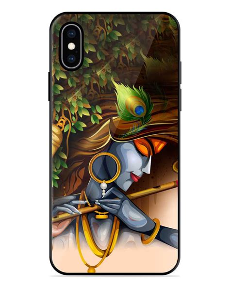 Buy Krishna Premium Prined Glass Covers For Apple Iphone Xs Max Shock