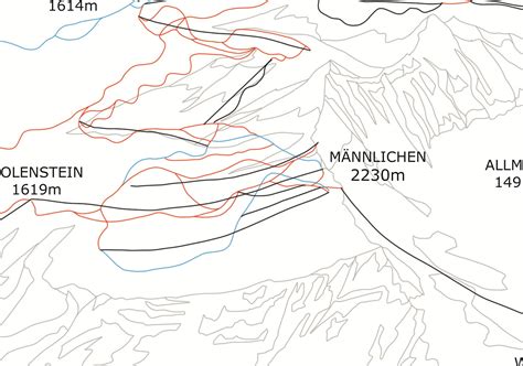 Jungfrau . Murren . Grindelwald. Wengen . Ski Piste Map - Etsy Singapore
