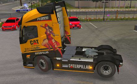 VOLVO FH 2021 Skin CTAERPILLAR MARVEL VIB Truck Simulator Ultimate