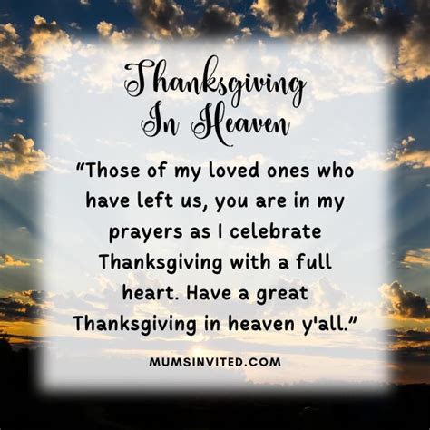 30 Thanksgiving In Heaven Quotes For Those Gone But Not Forgotten