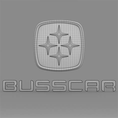 Busscar Logo D Model Cgtrader