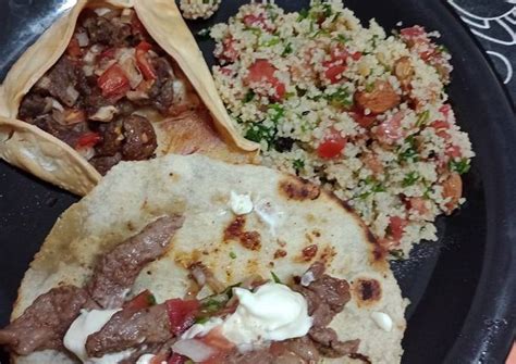 Comida árabe fatay, tabulé y shawarma Receta de Natalia Denise - Cookpad