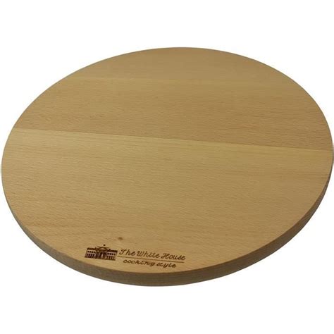 The White House Style Plateau De Service Rotatif En Bois Taille 25 Cm