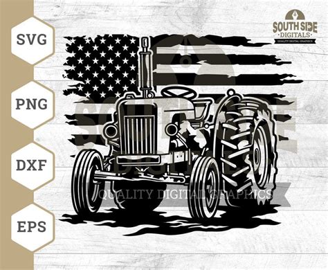 Usa Farm Tractor Svg Us Tractor Svg Us Farm Svg Farm Tractor Svg