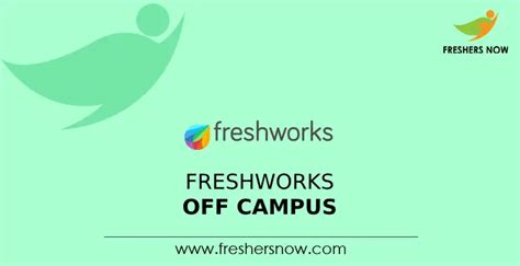 Freshworks Off Campus 2024 Recruitment Drive For Freshers