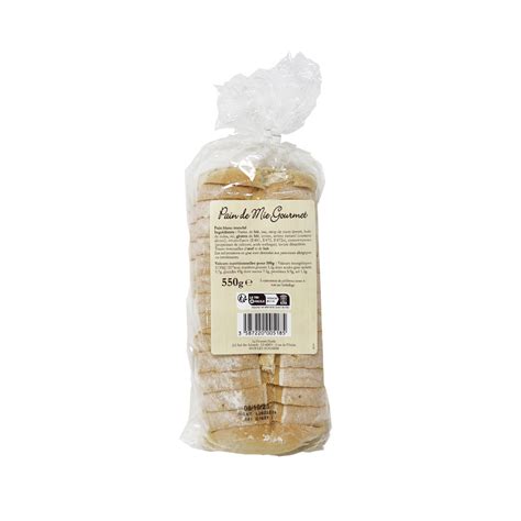 Pain De Mie Gourmet 550g Le Panier De La Ferme