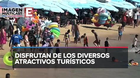 Turistas Abarrotan Playas De Acapulco Para Recibir A O Nuevo Youtube