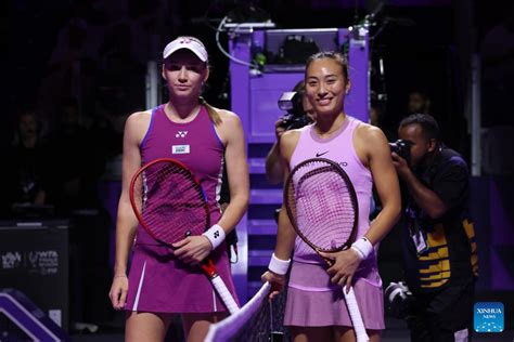 Zheng Qinwen Defeats Rybakina To Claim Her First Win At WTA Finals Xinhua