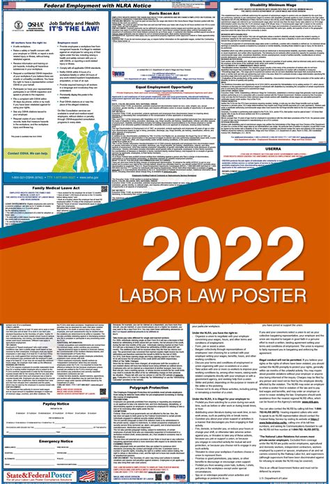 Federal Labor Law Posters — State And Federal Poster