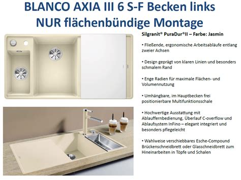 Blanco Axia Iii S F Online G Nstig Kaufen Sp Lenshop