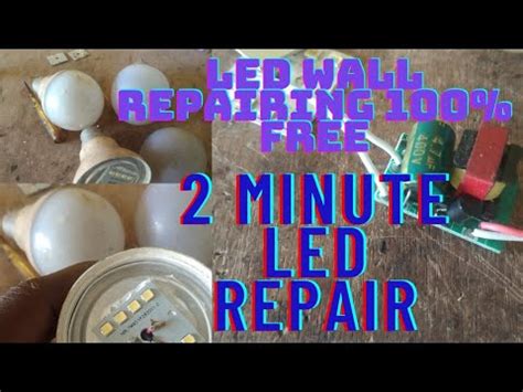 How To Repair An Led Bulb At Home Youtube