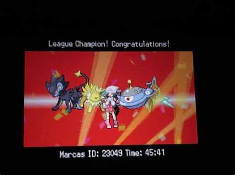Completed A Hardcore Nuzlocke Of Platinum Using Only Electric Types R Nuzlocke