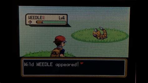 Live Shiny Weedle In Firered After 1624 Res Youtube