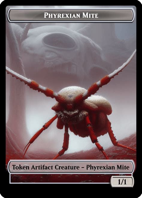 Phyrexian Mite Tokens Arrived Custom Art Rcustommagic