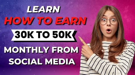 How To Earn K K Per Month Through Social Media In