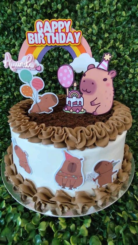 capivara bolo | 10 birthday cake, Cake decorating, No bake cake