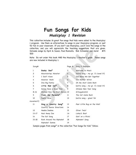 Fun Songs for Kids