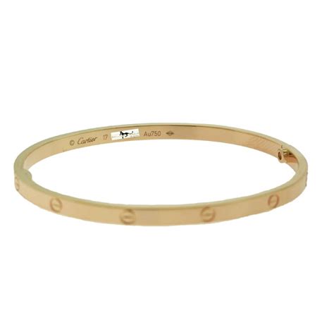 Cartier Sm Love Bracelet In 18 Karat Rose Gold Thin C 319 At 1stdibs