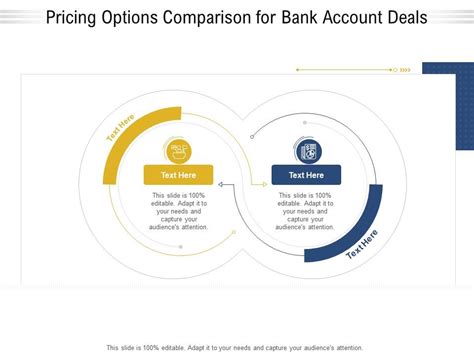 Pricing Options Comparison For Bank Account Deals Infographic Template ...