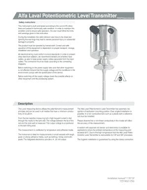 Fillable Online Alfalaval Instruction Manual Alfa Laval