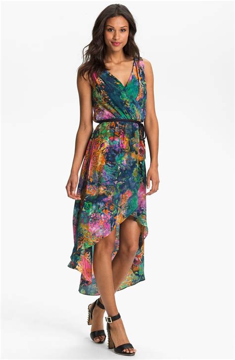 Suzi Chin For Maggy Boutique Print Highlow Silk Dress Nordstrom