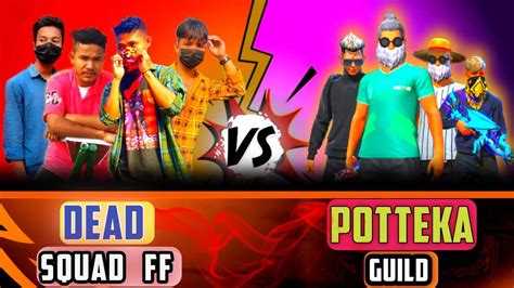 Dead Squad Vs Potteka Guild Vs Guild Custom Vs Free Fire