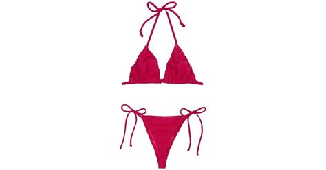 Reina Olga Concetta Bikini In Pink Lyst UK