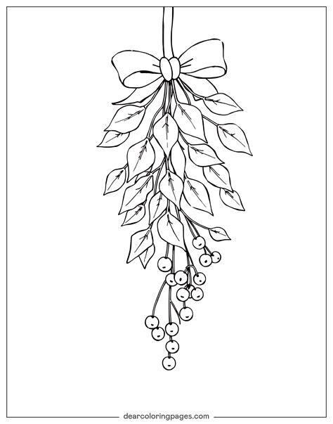 Mistletoe Coloring Pages - 11 Free Printable Coloring Pages