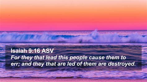 Isaiah 9:16 ASV Desktop Wallpaper - For they that lead this people ...