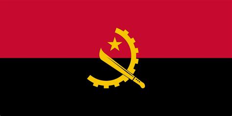 Angola national flag with official colors. 26735177 Vector Art at Vecteezy