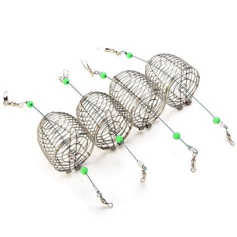 Buy Stainless Steel Wire Fishing Lure Cage Fish Bait Lure Fishing At