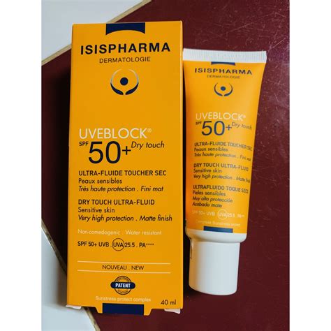 KCN ISISPHARMA UVEBLOCK SPF50 DRY TOUCH LIGHT TINT 40 ML MÀU DA SÁNG