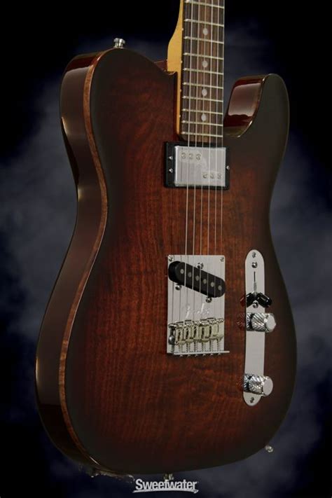 Ouch Fender Select Carved Blackwood Top Telecaster® With A Chambered Alder Body Carved