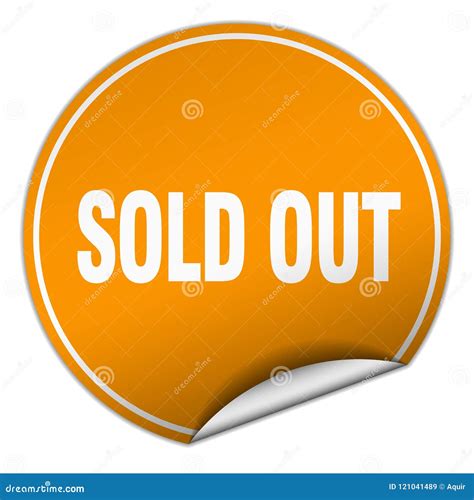 Sold out sticker stock vector. Illustration of sticker - 121041489