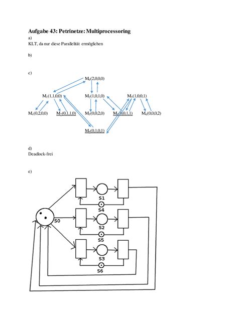 Betriebssysteme Ws Blatt Musterl Sung Aufgabe Petrinetze