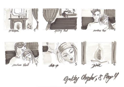 Storyboard The Great Gatsby Chapter 8 Page 4