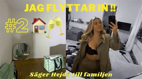 FLYTTVLOGG 2 Nu flyttar jag in i min lägenhet YouTube