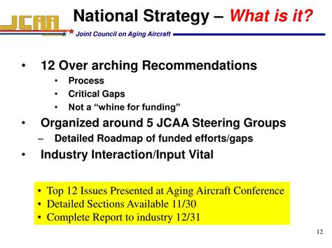 Ppt Aging Aircraft National Strategy Powerpoint Presentation Free