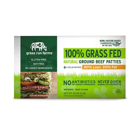 Get Grass Run Farms Grass Fed Iqf Beef Patty 6ct Frozen Delivered