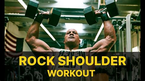 The Rock Shoulder Workout 2022 Dwayne Johnson Youtube