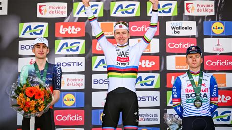 Tadej Pogačar Remporte Liège Bastogne Liège Pour La Quatrième Fois