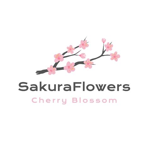 Illustration Vectorielle Du Logo Sakura Cr Ation De Logo Fleur De