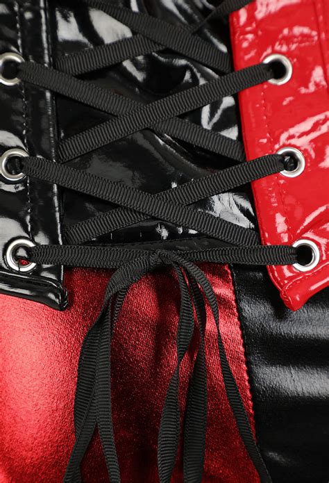 Gothic Chic Sexy Lingerie Setgothic Lingerie Outfit Red And Black Clashing Clown Style