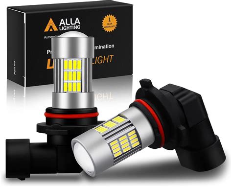 Alla Lighting Super Bright H10 9145 LED Fog Lights Bulbs 4014 54 SMD