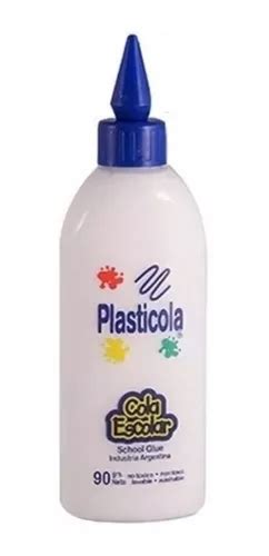 Adhesivo Vinilico Plasticola 90grs Cola Dosificador Escolar