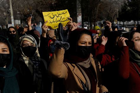 Taliban Use Water Cannon On Women Protesting University Ban