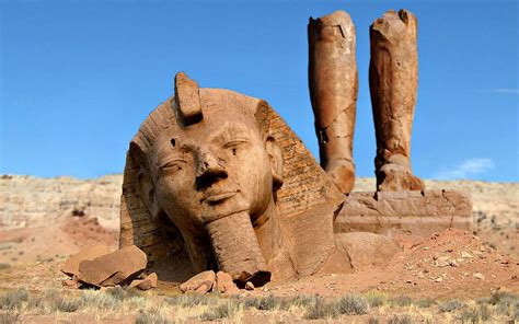 Ramses Ii Statue In A Natural State Egypt Egypt Statue Historic