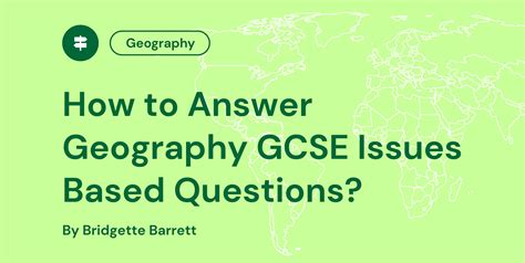 gcse geography overview  students